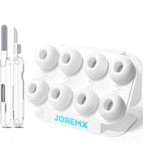 Joremx Silikon Öronkuddar för AirPods Pro 1/2 (4 Par-Vit-M)