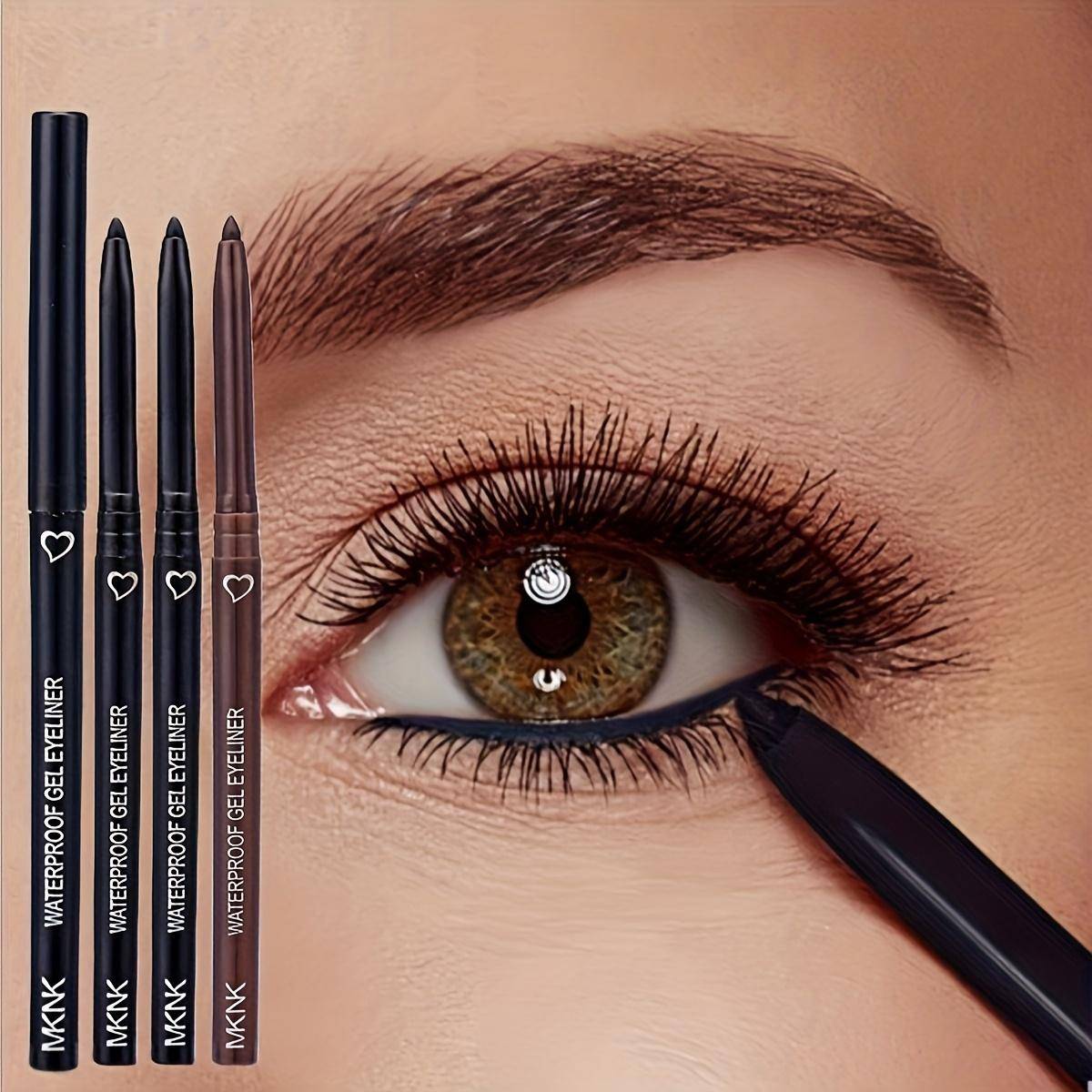 Premium Mjuka Gel Eyelinerpennor Långvariga, Vattentäta & Kladdfria för Enkel Applicering beige