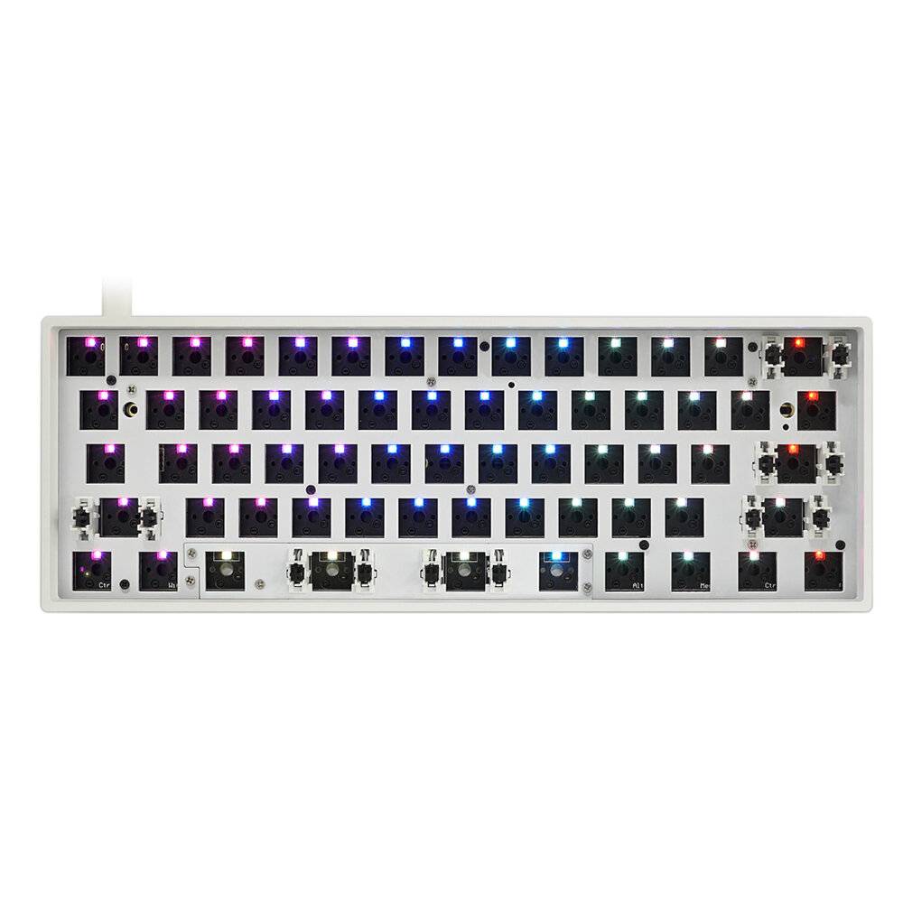 SKYLOONG GK61X GK61XS Tangentbord Kit Hot Swap 60% RGB Kabelanslutet bluetooth Dubbel Läge PCB Montering Plattform Fall