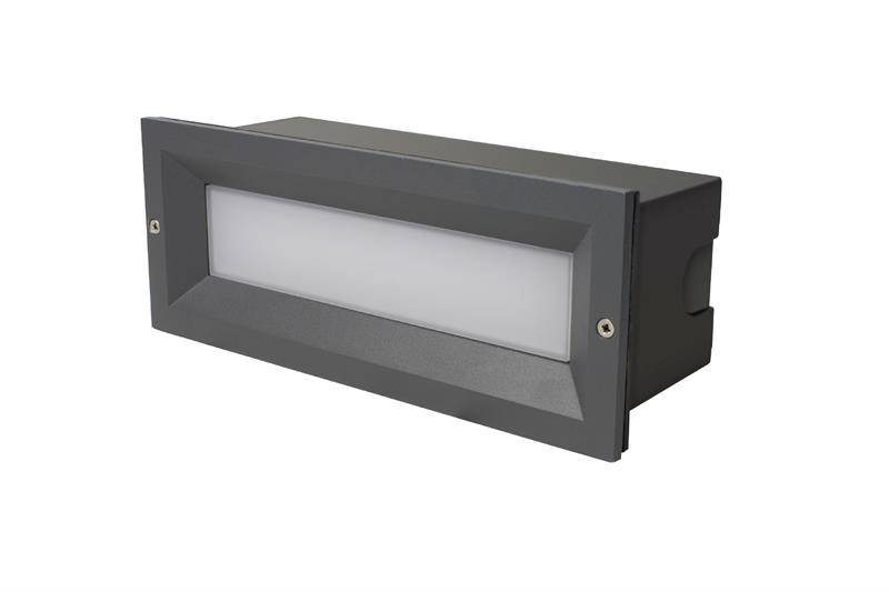 Robus Tibo Led murstenslampe 13W IP65 antracit grå
