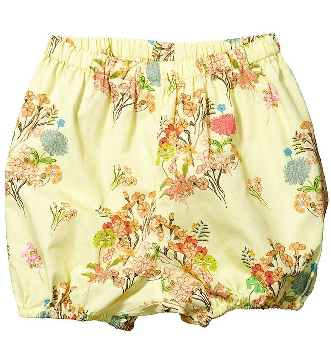 Christina Rohde Shorts - Gul m. Blommor - Christina Rohde - 1 år (80) - Bloomers