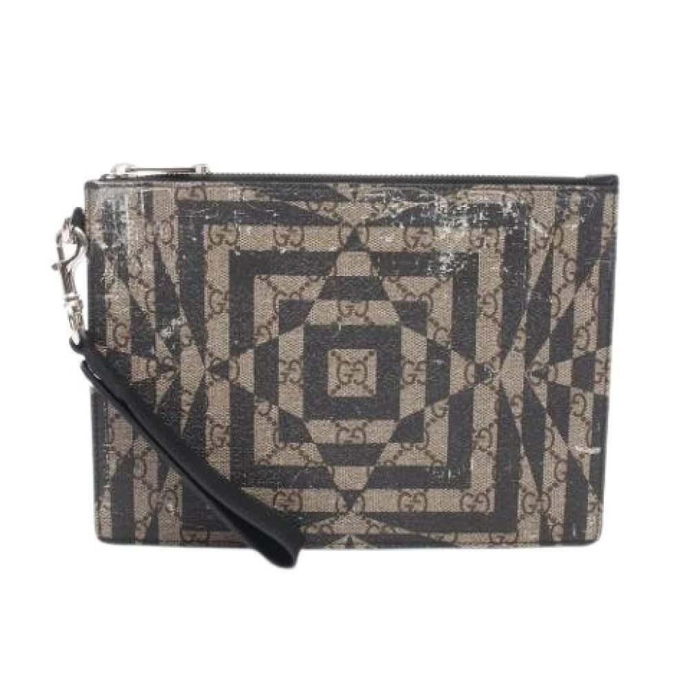 Gucci Vintage Pre-owned Vintage Clutch Taske - Vintage - Dame - Flerfarvet - ONE SIZE - Læder