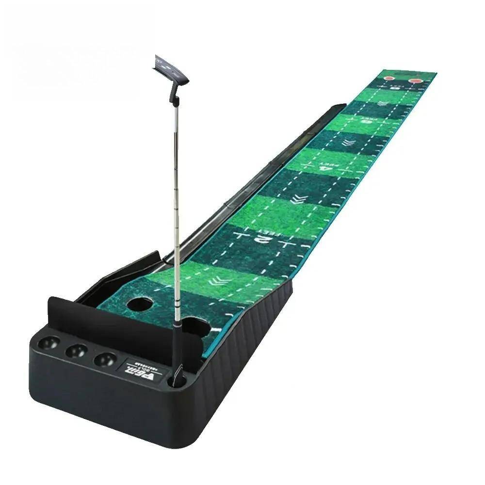 TL021 3M Golf Putting Mat Grön Matta Golf Putter Övningsset Bollretur Minigolf Putting Green Fairway Matta blue