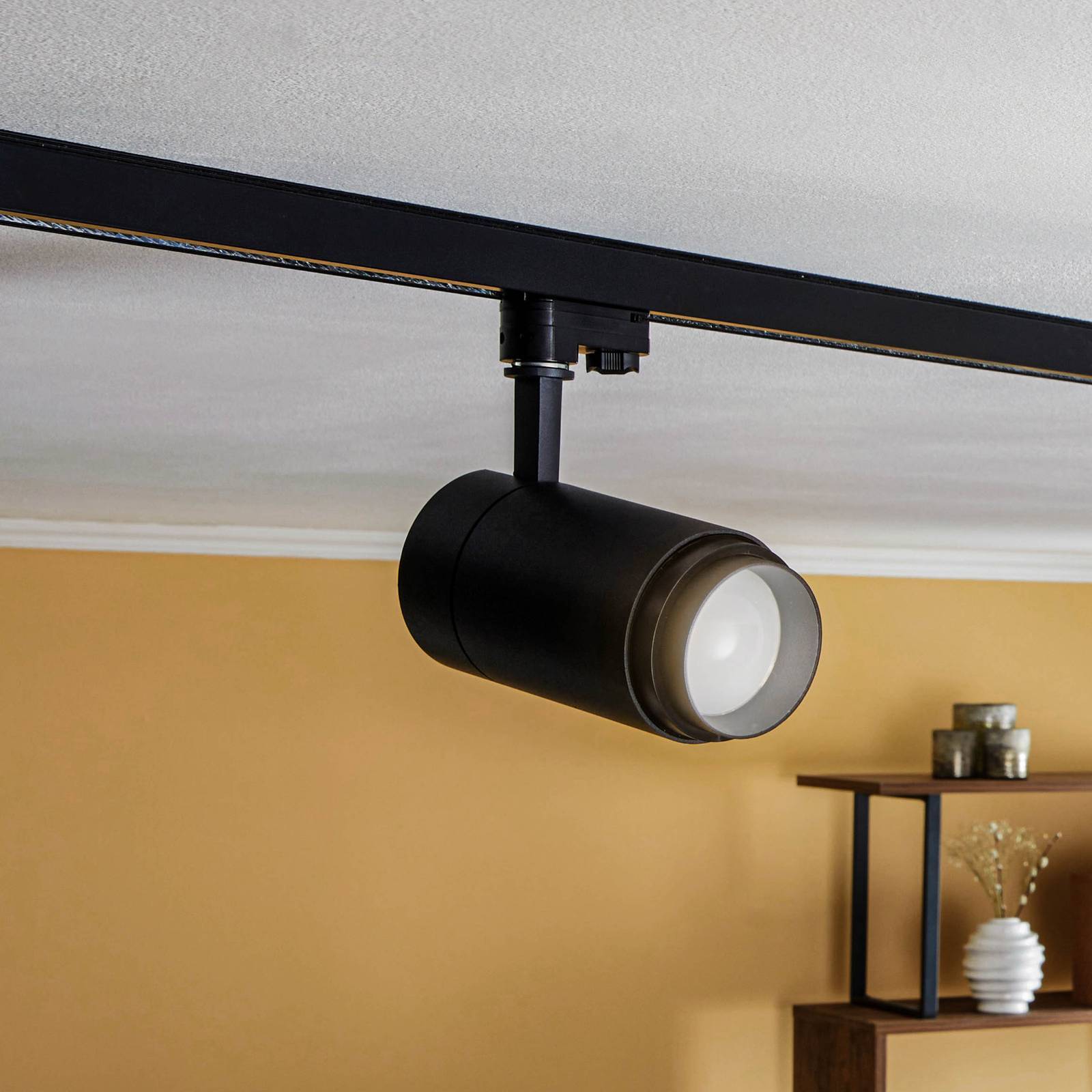 Arcchio Nanna LED-spot för strömskenor svart 4000K 28W, Svart, Arbetsrum / kontor, Aluminium / grå / zink, Spotlight skena