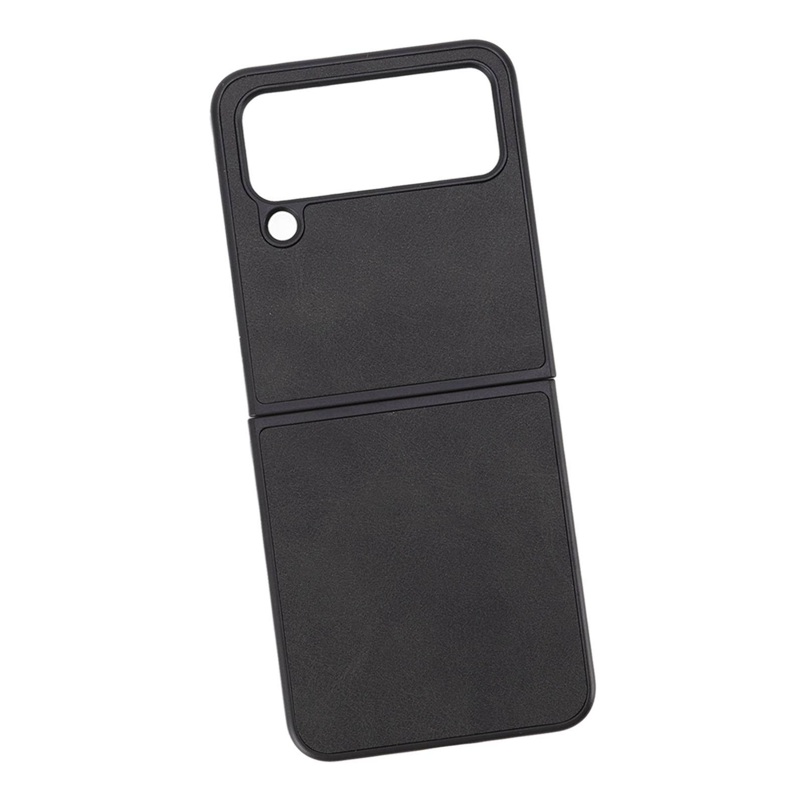 Fodral för vikbar skärmtelefon Syntetiskt läder Repsäkert Skyddsfodral för Samsung Galaxy Z FLIP svart