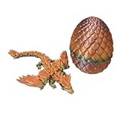 3D Dragon Egg, Mångsidiga Mystery Dragon Actionfigurer, Portabla Fyllda Påskägg, Hållbara Dragon Scale Egg Figurines, Creative Egg Fidget Toys För Påskfest