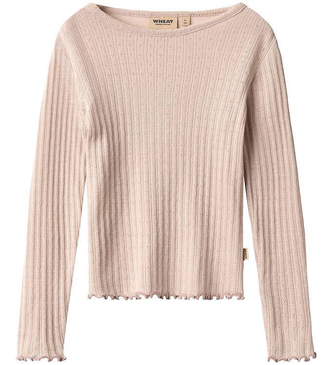 Wheat Bluse - Uld/Silke - Alli - Pale Lilac - Wheat - 5 år (110) - Bluse