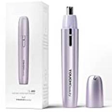 Näshårtrimmer kvinnor, TOUCHBeauty näshår trimmer elektrisk, ansiktshårtrimmer dam, smärtfri, batteridriven AG-2051Z (lila)