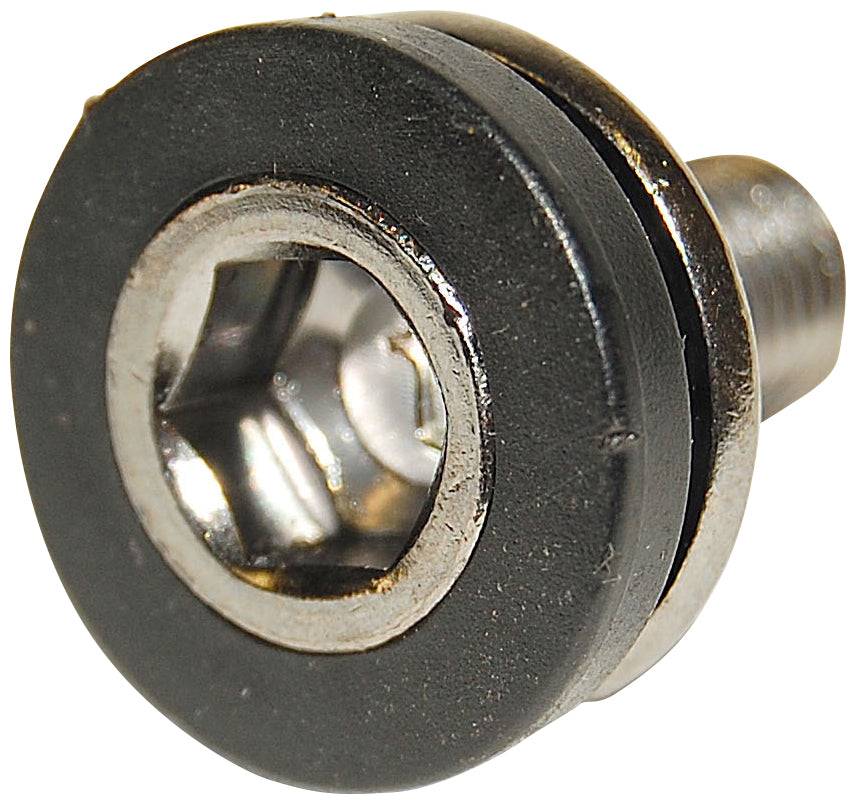 Krankbolt Cyclone stål m. sort Cap stk. ML019