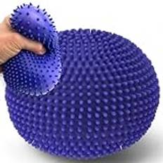 XL Anti-stressboll med noppor, sensorisk klämleksak klämboll knådande boll klämboll klämboll squeezetoy antistressboll, för knådning mot stress, lättnad för kontor fest födelsedag Ø 10 cm lila