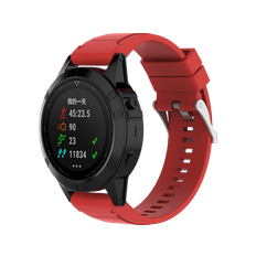 Garmin Fenix 7X / 7X Pro / 7X Solar rød silikonerem