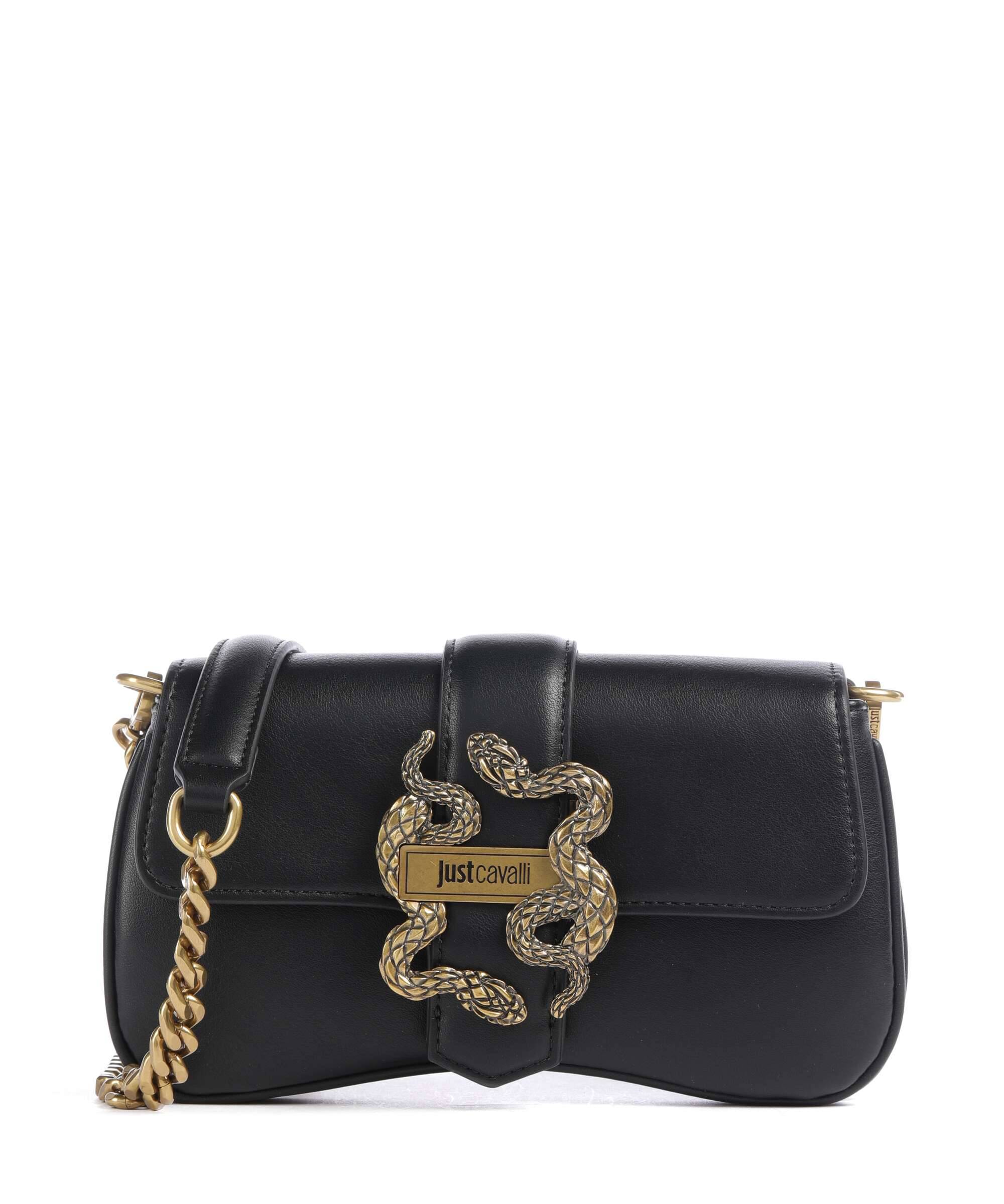 Just Cavalli Iconic Snakes Crossover taske black