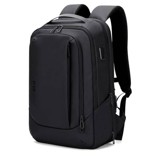 FENRUIEN Erweiterbarer Laptop Rucksack YKK-Reißverschlüssen 26L-38L Rucksack Business Rucksack Herren Laptop Tasche 15.6 Zoll für Herren und Damen Mädchen Teenager mit Laptopfach USB-Ladeanschluss