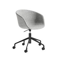 HAY About A Chair AAC53 Kontorstol - Hallingdal Stof - Hallingdal 130 (grå) som vist / aluminium