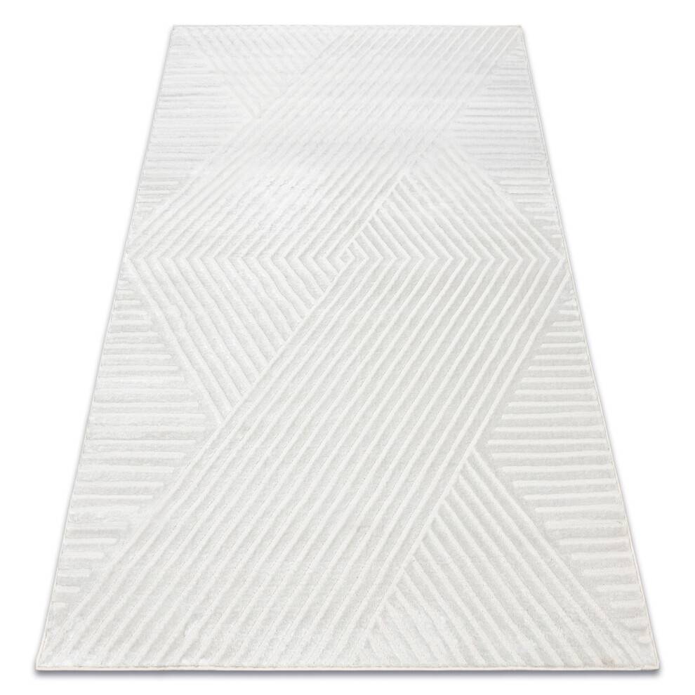 Tæppe BALANCE 1503 fløde - Geometrisk, strukturelt, glamour 140x190 cm