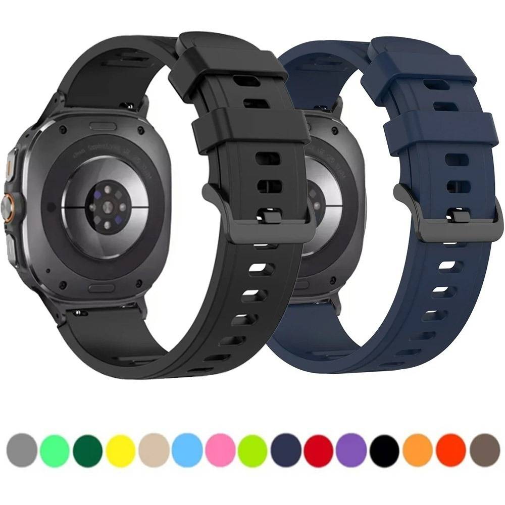 Sports Silicone Strap for Samsung Galaxy Watch Ultra 2025 47mm Comfortable Breathable Wristband for Galaxy Watch 8-7 Ultra 47mm
