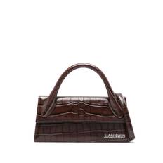 Jacquemus - Le Chiquito lång totebag - dam - bomull/kalvskinn - one size - Brun