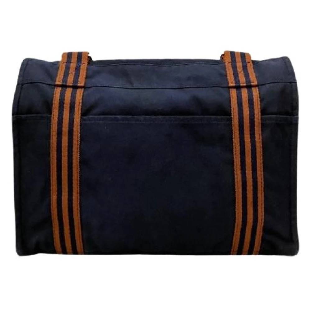 Hermès Vintage Pre-owned Bomuld skuldertasker - Vintage - Dame - Blå - ONE SIZE - Bomuld