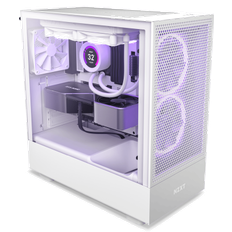 NZXT H5 Flow Mid Tower Case Light tempered glass, ATX - Vit