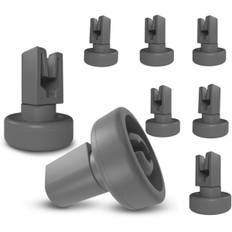 Pakke med 8 øverste kurveruller 25mm Universal Udskiftning til opvaskemaskine, vaskemaskine, reservedele og tilbehør