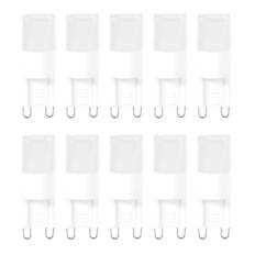 10x G9 1w LED pære med høj lysstyrke, varm hvid 3500 K