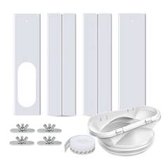 BTOSEP Fönsterkit bärbara luftkonditioneringsapparater, justerbar fönstertätning luftkonditioneringssystem, glidande AC-fönsterventilationssats, justerbar fönstertätningsplatta