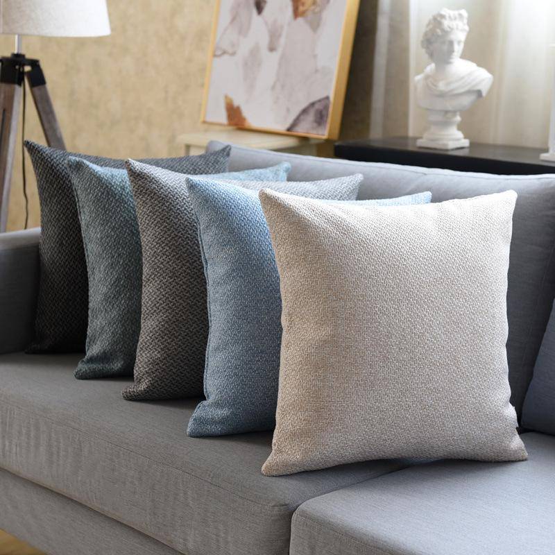 Örngott för linnekudde, Modern minimalistisk stor ländryggskudde för soffa, sängbord eller kontor (Ingen insats)