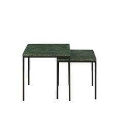 Ligne Roset - Amadora Occasional Table Large, Verde, Black Lacquered Base - Soffbord - Grön - Metall/Sten