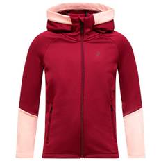 Peak Performance Kid's Rider Essentials Zip Hood Fleecejacka Barn Storlek 140 Färg röd