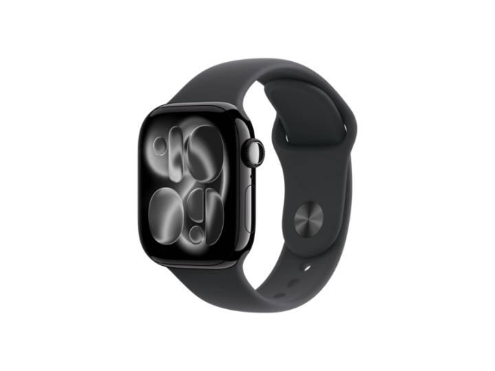 Apple Watch Series 11 42mm Aluminium med Sport Band S/M - Svart