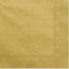Servetter - Guld - 20-pack