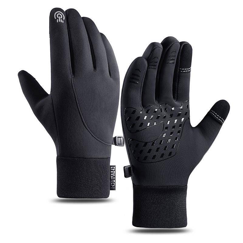 Women Autumn Winter Touch Screen Warm Gloves Outdoor Sports Running Cycling Glove Waterproof Nonslip Plus Velvet Motorc Gloves M