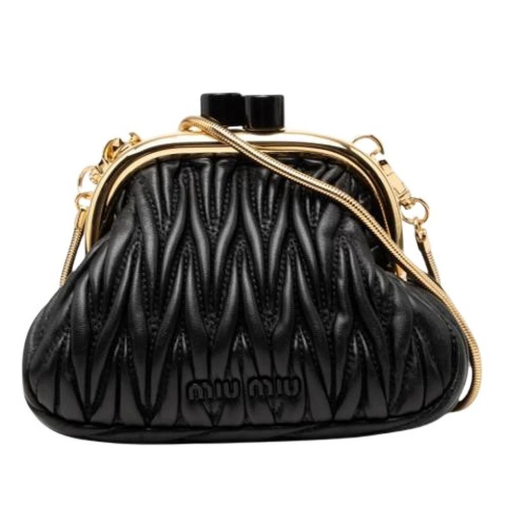 Miu Miu Pre-owned - Pre-owned Kisslock Frame Crossbody Vintage - Dam - ONE Size - Läder