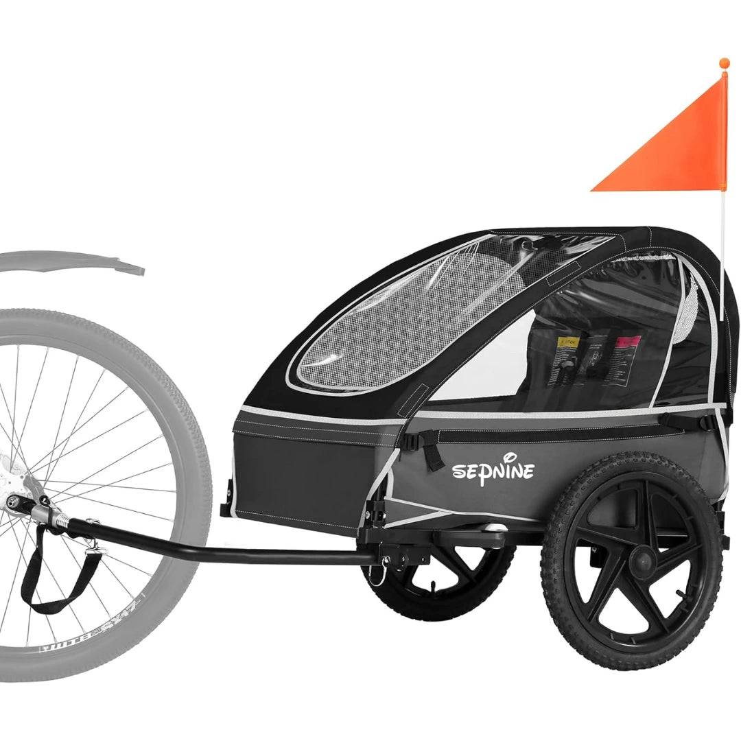 Hopfällbar cykelvagn hund & katt – 30 kg | Djurslottet