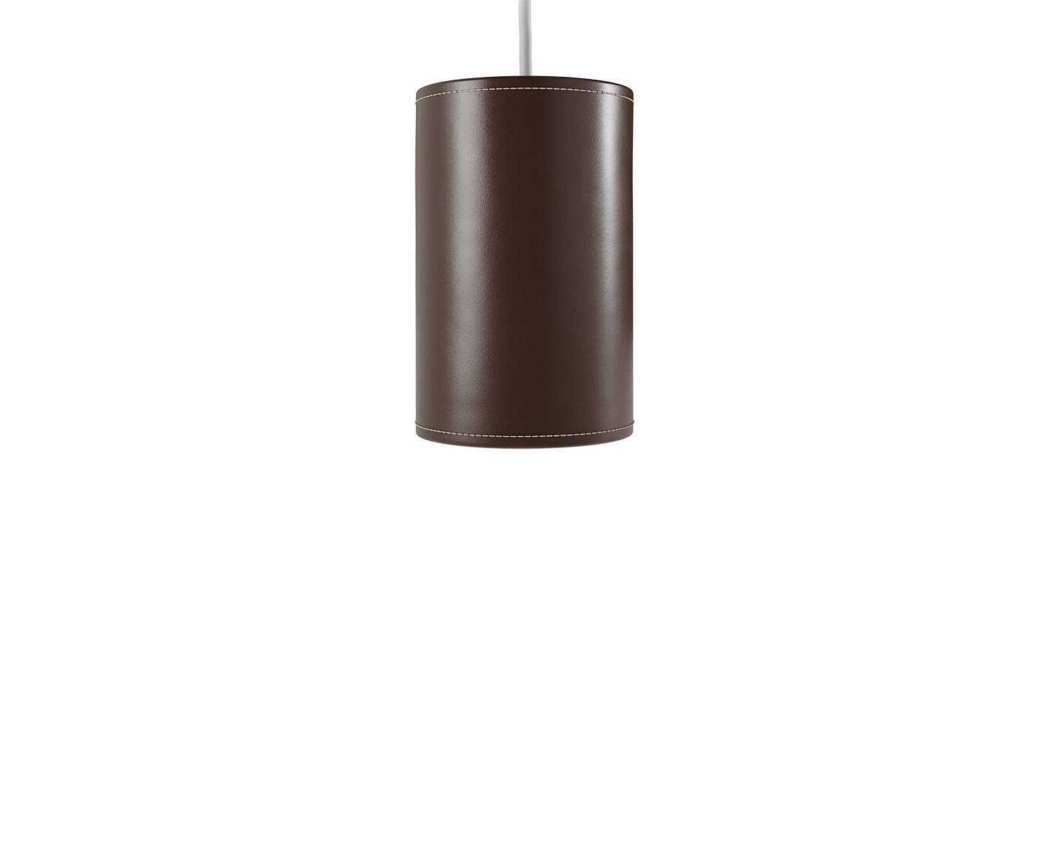 Cylinder Pendel Läder | 14 cm | Chocolate (14 cm)