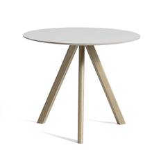 HAY CPH20 Round Table - Ø90cm - Eg - Linolium Top - Off White Linolium