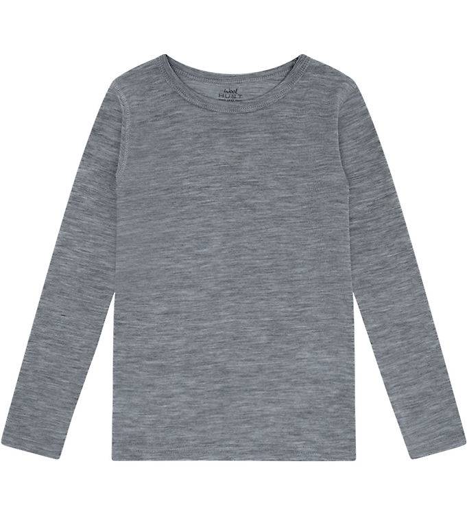 Hust and Claire Bluse - Uld - HcAwo - Light Grey Melange - Hust and Claire - 7 år (122) - Bluse