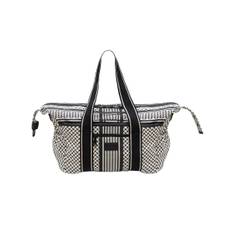 Muriel Big 2.0 Canvas Taske - Heritage Stripe Black