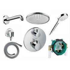 Hansgrohe Ecostat S komplet brusesystem til indbygning