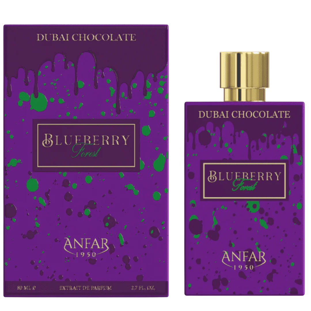 Anfar Dubai Chocolate - Blueberry Forest, Extrait De Parfum, unisex, 80 ml