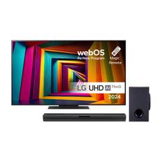 LG 55" 4K LED TV 55UT91006LA + SQC1 2.1 soundbar ➞ På lager - klar til levering og afhentning