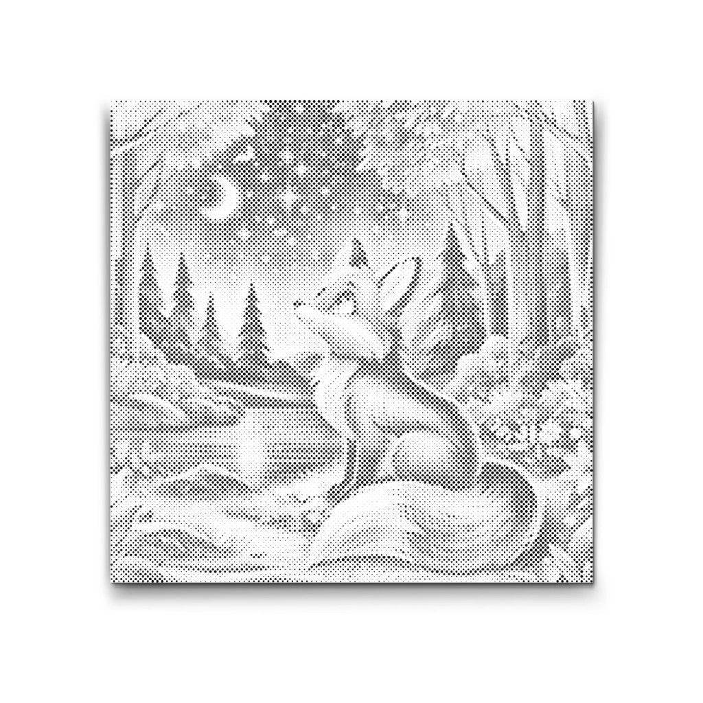 STJÄRNNATT I SKOGEN | PRICKMÅLNING - 80x80cm (32'' x 32'') / Mit Rahmen
