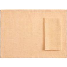 Hay Tavolo Napkin/placematset of 4-soft Orange Soft Orange Str W31 x L43 - Dækkeservietter hos Magasin