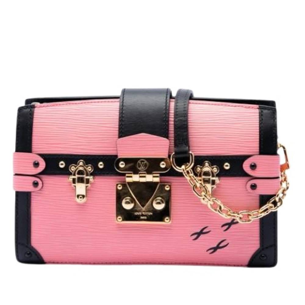 Louis Vuitton Vintage Pre-owned Trunk Clutch - Vintage - Dame - Lyserød - ONE SIZE - Læder