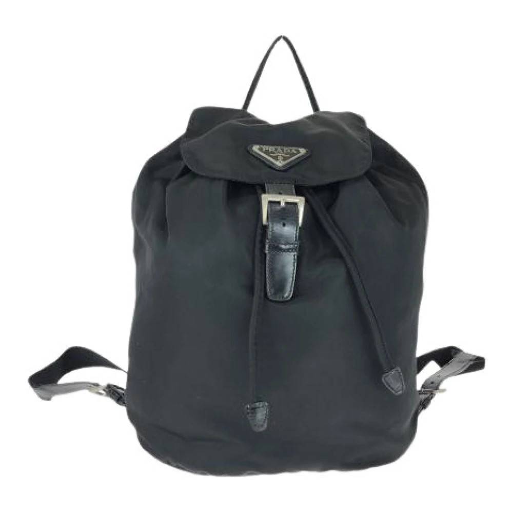 Prada Vintage Pre-owned Tessuto Nylon Rygsæk - Vintage - Dame - Sort - ONE SIZE - Nylon