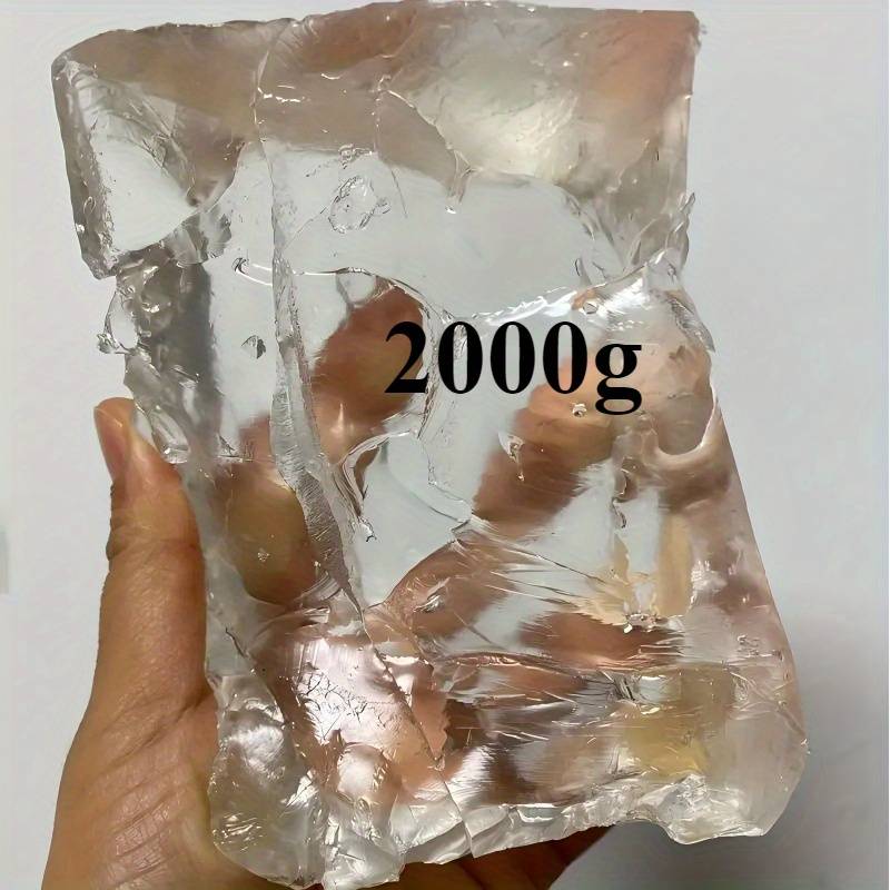 TEMU 2000g Clear Gel Wax - Diy Candle Set, Jelly Wax For Handmade Scented Candles & Soaps, Ideal For Artistic Ventures