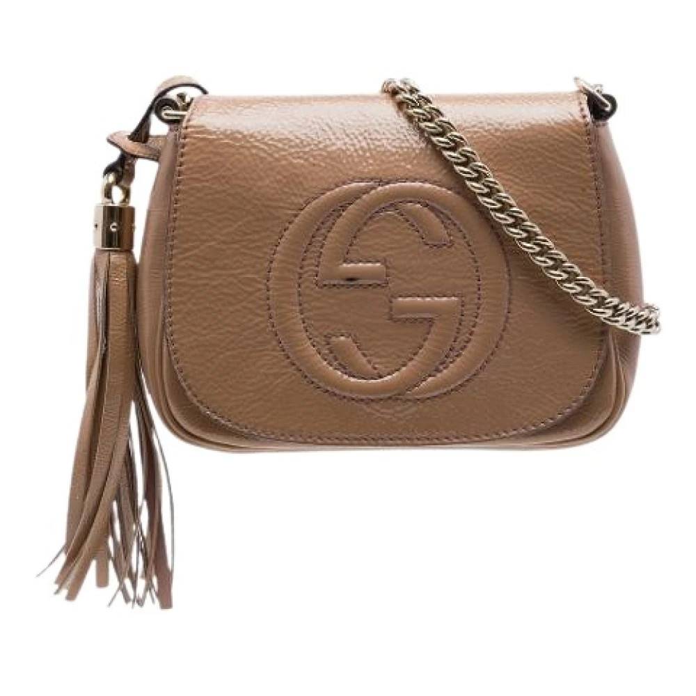 Gucci Vintage - Pre-owned Patent Leather Crossbody Bag Vintage - Dam - ONE Size - Läder