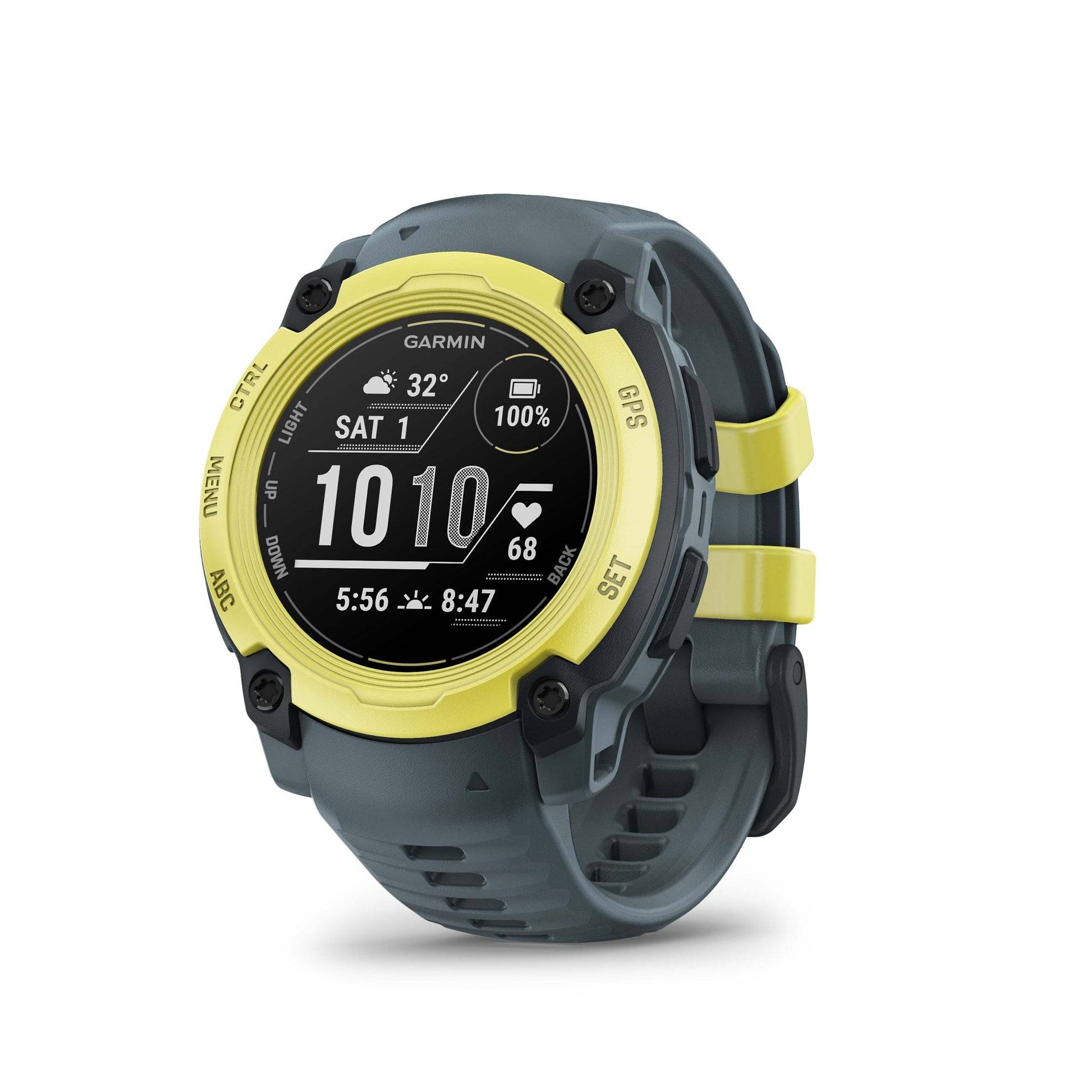 Relógio Garmin Instinct ® E Verde e Cinza Crepúsculo - 40 mm