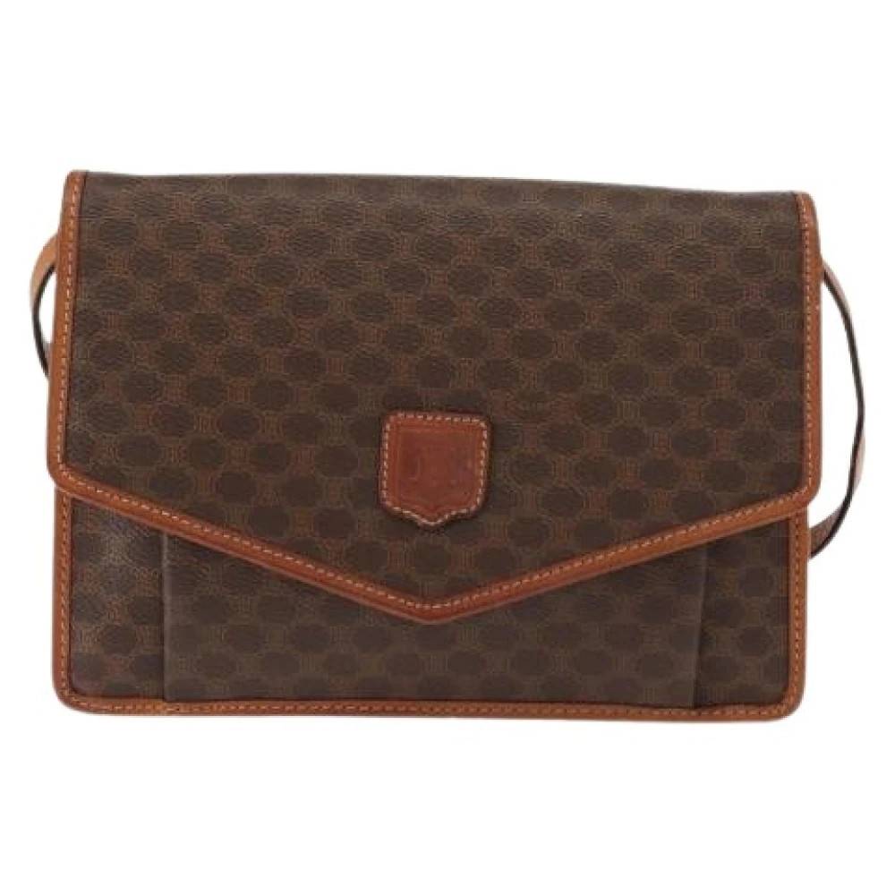 Celine Vintage Pre-owned Vintage Canvas Cross Body Taske - Vintage - Dame - Brun - ONE SIZE -