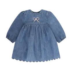 BeKids Kjole - Medium Blue Denim 70